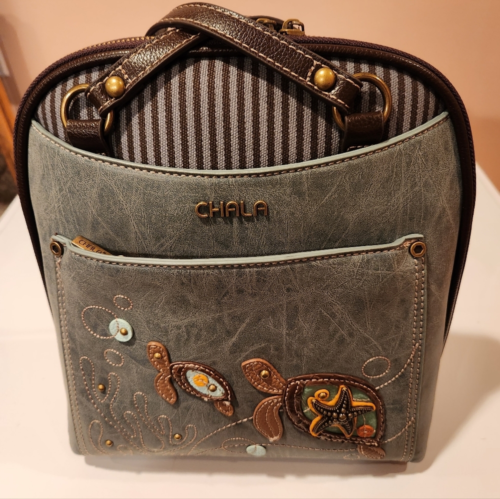 Chala Turtle convertable Backpack Purse